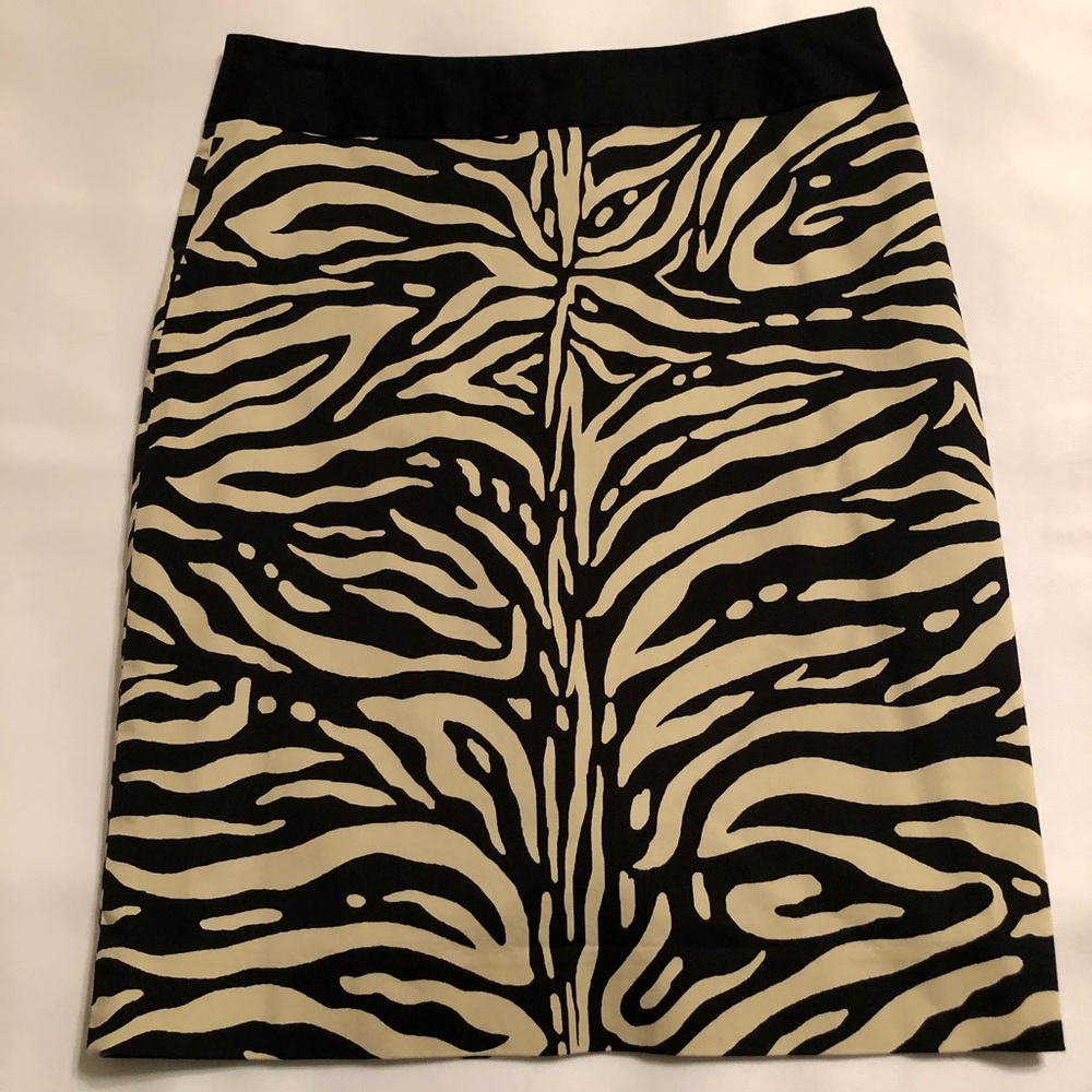 Animal print pencil skirt